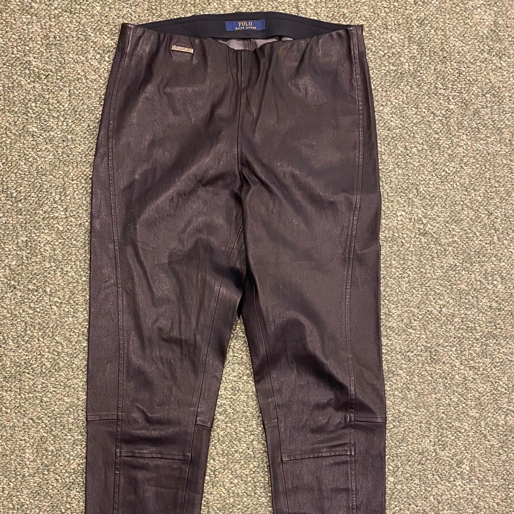 Ralph Lauren  Black Leather Pants ❤️